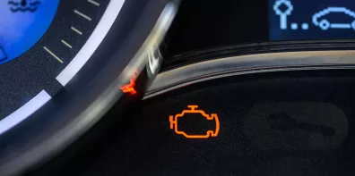 Voyant allumé tableau de bord