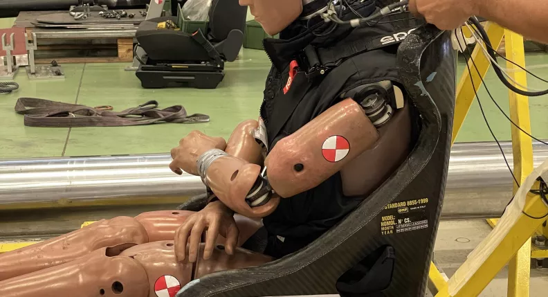 IMA Italia SoSafe crash test dummy